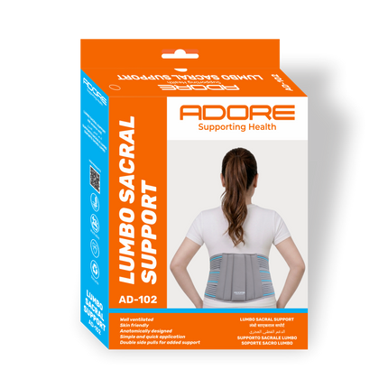 Adore Lumbo Sacral Support Belt for Lower Back Pain & Posture Correction | AD-102