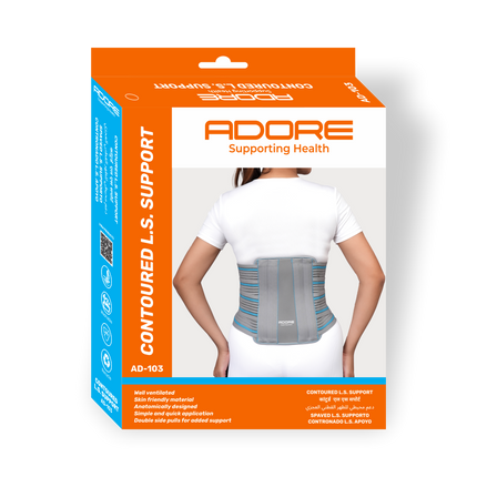 Adore Contoured Lumbo-Sacral Support for Herniated Disc & Lumbar Spine Recovery | AD-103