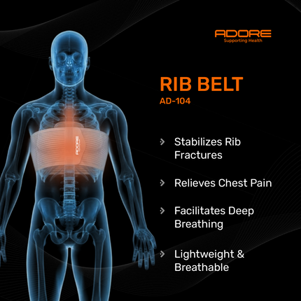 Adore Rib Belt for Rib Fracture, Chest Pain & Intercostal Muscle Strain | AD-104