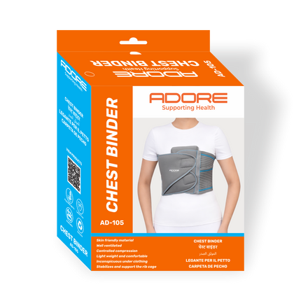 Adore Chest Binder for Post-Surgical Chest Support & Rib Fracture Recovery | AD-105