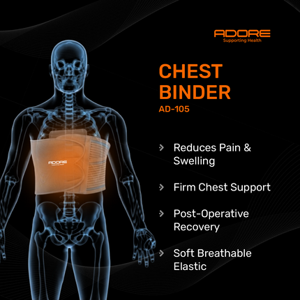 Adore Chest Binder for Post-Surgical Chest Support & Rib Fracture Recovery | AD-105