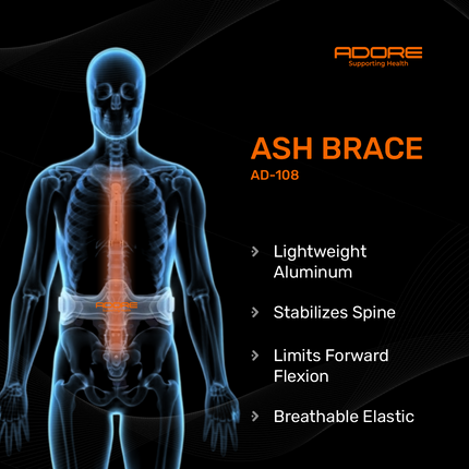 Adore ASH Hyperextension Brace for Spinal Immobilization & Vertebral Support | AD-108