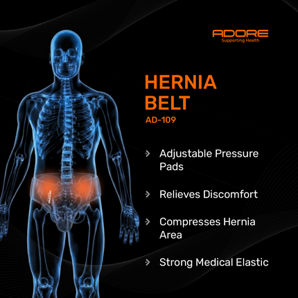 Adore Hernia Belt for Inguinal, Scrotal & Post-Surgery Hernia Support | AD-109
