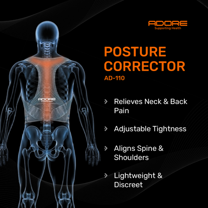 Adore Posture Corrector for Back Pain, Spine Misalignment & Poor Posture | AD-110