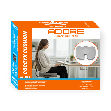 Adore Coccyx Cushion Seat for Tailbone Pain, Haemorrhoids, Coccyx Fracture & Pelvic Pain | AD-1102