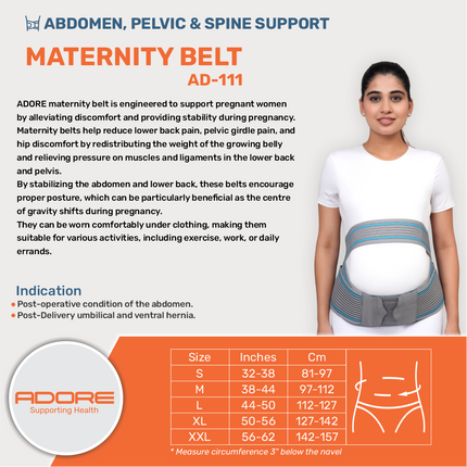 Adore Maternity Belt for Pregnancy Back Pain & Pelvic Support | AD-111