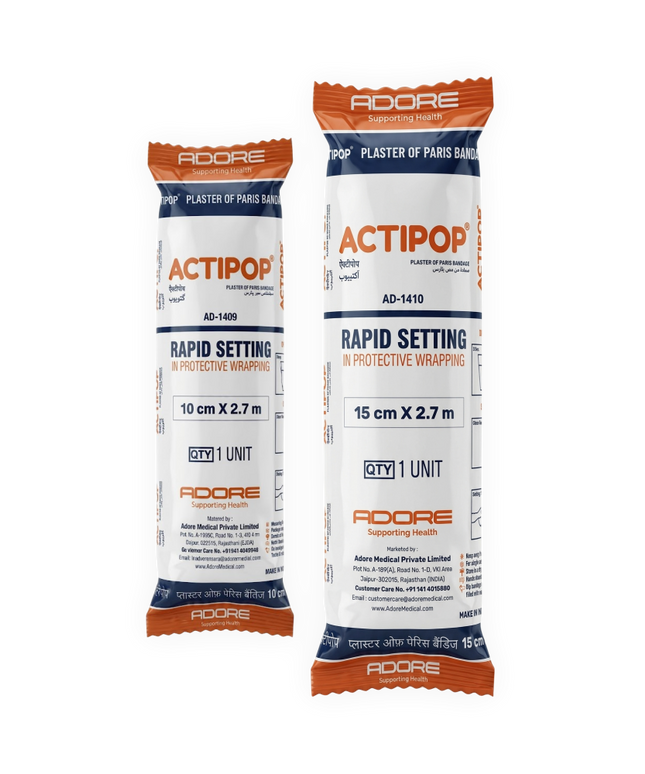 ACTIPOP Plaster of Paris Bandage for Orthopaedic Fracture Immobilisation | AD-1409/10