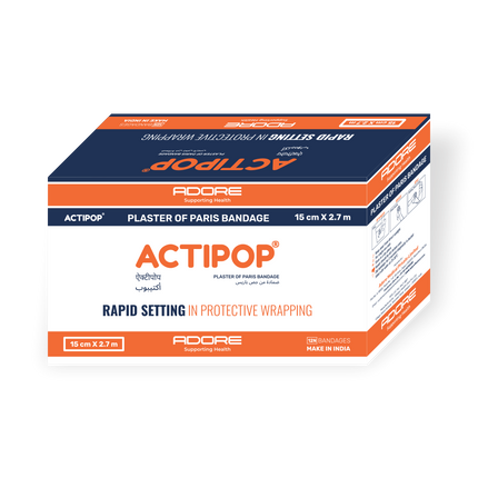 ACTIPOP Plaster of Paris Bandage for Orthopaedic Fracture Immobilisation | AD-1409/10