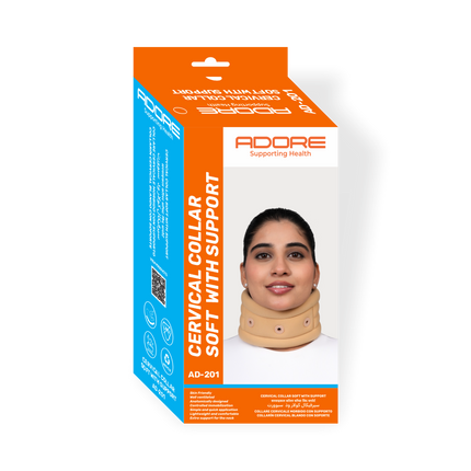 Adore Cervical Collar Soft With Support for Neck Pain & Moderate Cervical Stabilisation | AD-201