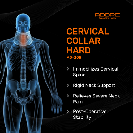 Adore Hard Cervical Collar for Cervical Fracture, Spondylitis & Whiplash | AD-205