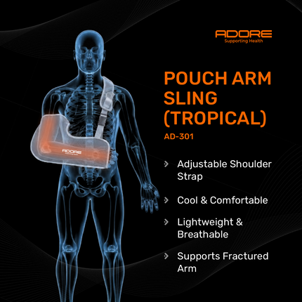 Adore Pouch Arm Sling Tropical for Arm Fracture, Wrist Fracture & Post-Surgery | AD-301