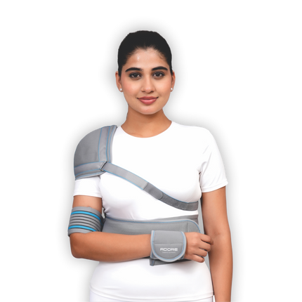 Adore Elastic Shoulder Immobilizer for Dislocation, Post-Surgery & Shoulder Sprain | AD-302