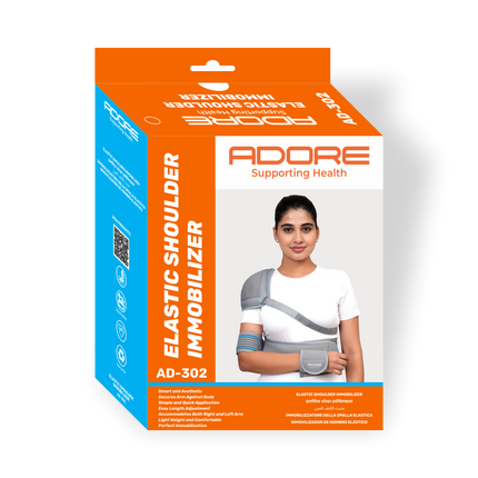 Adore Elastic Shoulder Immobilizer for Dislocation, Post-Surgery & Shoulder Sprain | AD-302