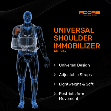 Adore Universal Shoulder Immobilizer for Shoulder Dislocation & Post-Surgery Recovery | AD-303
