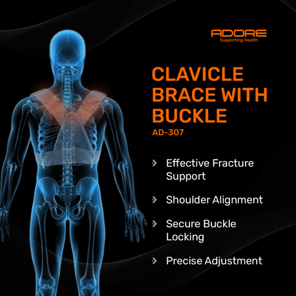 Adore Clavicle Brace with Buckle for Clavicle Fracture & Posture Support | AD-307