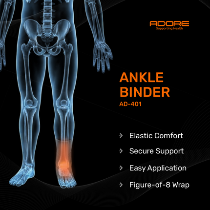 Adore Ankle Binder for Supination Injuries, Ligament Instability & Ankle Support | AD-401