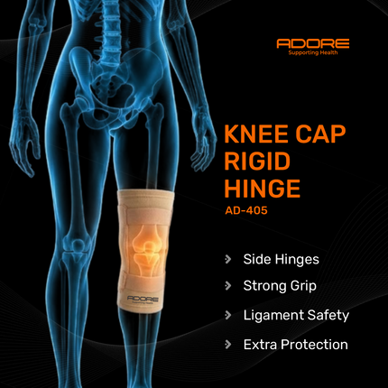 Adore Knee Cap Rigid Hinge for Ligament Instability, Osteoarthritis & Knee Sprain | AD-405