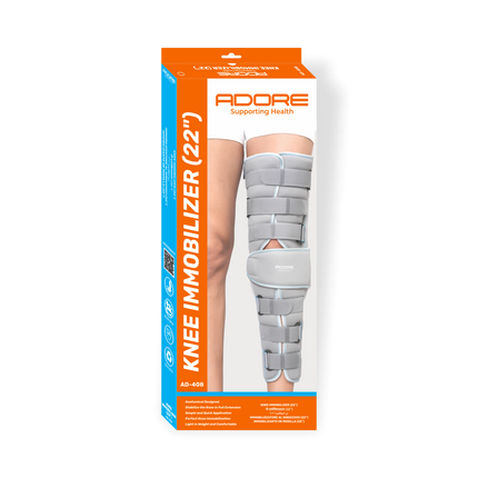 Adore Knee Immobilizer 22 Inch for Maximum Knee Stabilisation & Complex Fractures | AD-408