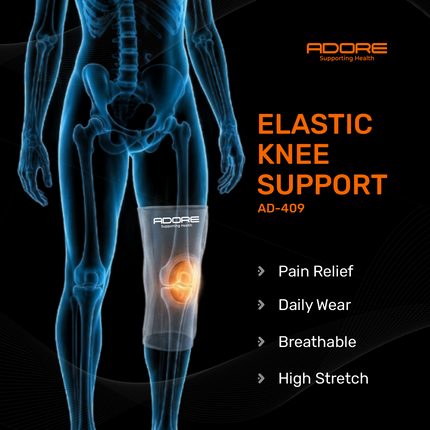 Adore Elastic Knee Support for Osteoarthritis, Ligament Injury & Knee Sprain | AD-409