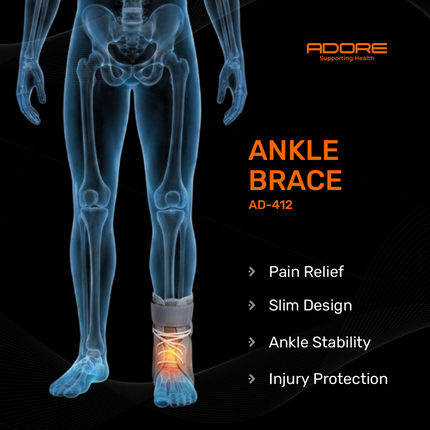 Adore Ankle Brace for Ankle Sprains, Tarsal Tunnel Syndrome & Swollen Ankle | AD-412