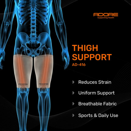 Adore Thigh Support for Hamstring Strain, Muscle Spasms & Sports Injury | AD-416