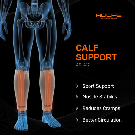Adore Calf Support for Calf Strain, Muscle Cramps & Fatigued Legs | AD-417