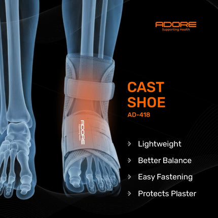 Adore Cast Shoe for Neuropathic Foot Ulcers, Foot Injury & Post-Tendon Surgery | AD-418