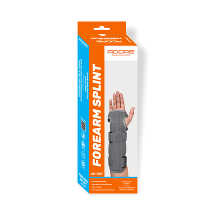 Adore Forearm Splint for Post-Surgery, Kienbock's Disease & Arthritic Hand Positioning | AD-507