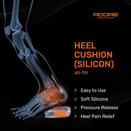Adore Silicone Heel Cushion for Heel Pain, Heel Spurs & Achilles Tendonitis | AD-701
