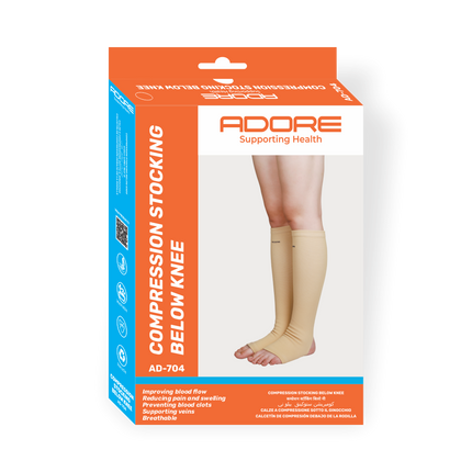 Adore Compression Stocking Below Knee for Varicose Veins & Leg Fatigue | AD-704