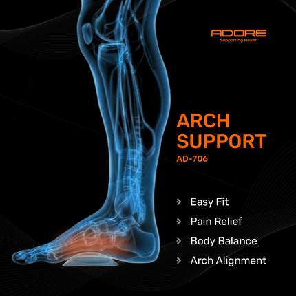 Adore Arch Support for Flat Foot, Plantar Fasciitis & Walking Discomfort | AD-706