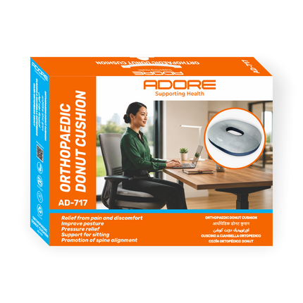 Adore Orthopaedic Donut Pillow for Coccyx Pain, Post-Delivery Recovery & Haemorrhoids | AD-717