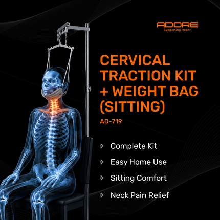 Adore Cervical Traction Kit (Sitting) for Cervical Disc Herniation, Neck Pain & Radiculopathy | AD-719
