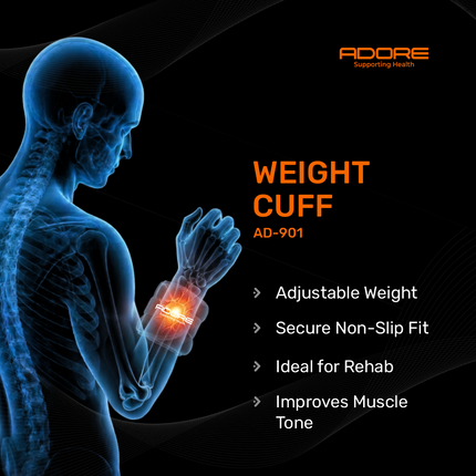 Adore Weight Cuff for Graded Exercise Therapy, Muscle Toning & Post-Cast Recovery | AD-901