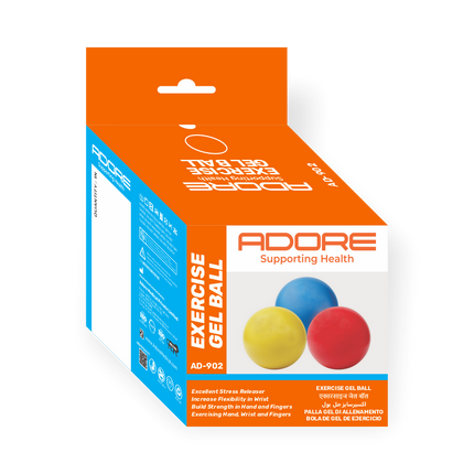 Adore Exercise Gel Ball for Hand Rehabilitation, Grip Strength & Stress Relief | AD-902
